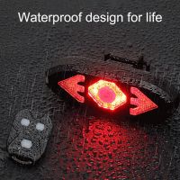 ✸◘ Bike Tail Light USB Charging High Brightness Waterproof with Horn Anti-Rust Turn Signal Light Bicycle Accessories