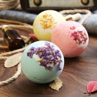 【cw】 Spa Aromatherapy Bathbombs With Dried Of 4 Adult Gifts Seasalt ！