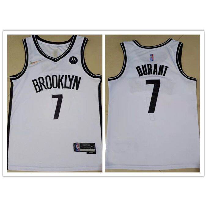 【4 Styles】2022 NBA Brooklyn Nets 7 DURANT 75Th Regular White New Logo