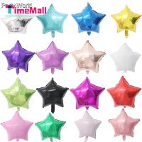 New 18 Inch Star Balloon Five-pointed Star Foil Balloons Party Decorations Happy Birthday Theme Decor Baby Shower Party Needs Christmas Decoration Children Gift Supplies