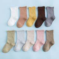 [Cocco figure-] Kids Ribbed Socks Baby Socks Solid Baby Cotton BeautyColors Warmers Socks BoysChildren0-12 Y