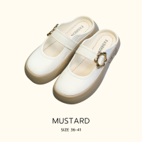 รองเท้าแตะผู้หญิง เปิดส้น พื้นยางกันลื่น รุ่น Mustard