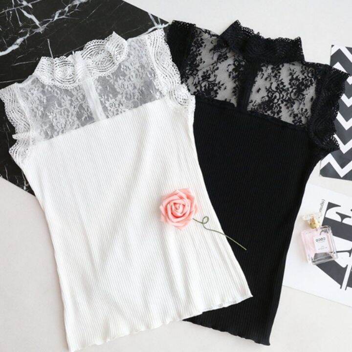 พร้อมส่ง-เสื้อไหมพรม-สวยมาก-เซ็กซี่เล็กๆ-ซีทรูดอกไม้ด้านบน-ซิปทอง-ด้านหลัง-เกร๋ๆ