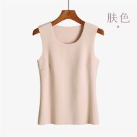 2021 Winter Warm Velvet Tank Tops Women Thermal Underwear Slim Thicker Double Layer Soft Tanks Cotton Tees O Neck Sexy Vest Top