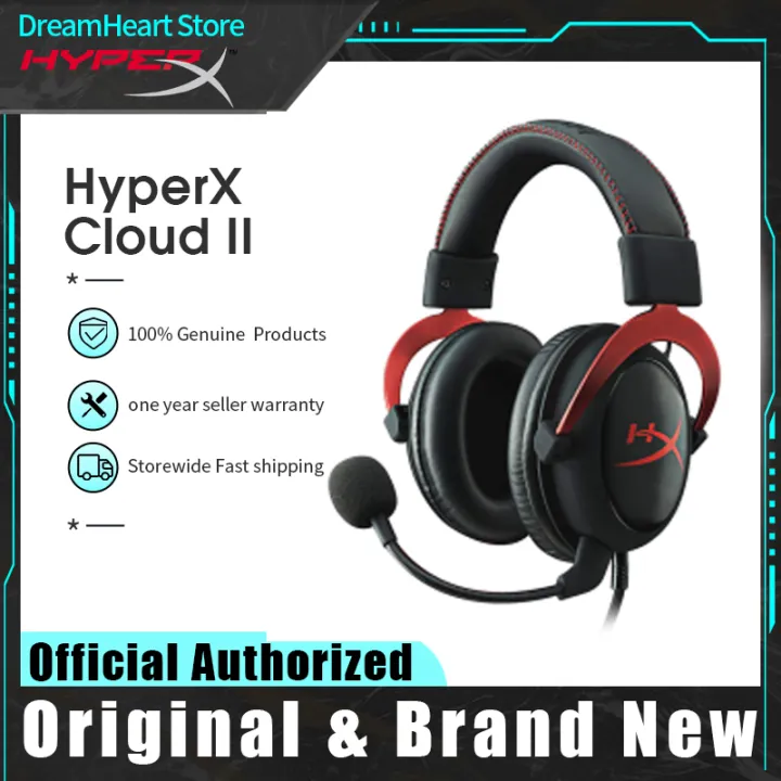 Original HyperX Cloud 2 II Gaming Wire Headset With HiFi 7.1 Surround