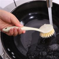 ❀✣ Kitchen Non-Dirty Hand Decontamination Long-Handled Brush Dish Brush Hanging Sink Stove Cleaning Brush Pot Brush Dish Brush