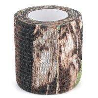 ；。‘【 6 Roll Camouflage Tape Cling Scope Wrap Camo Stretch Bandage Self-Adhesive Tape For Camping Hunting Bike Telescope