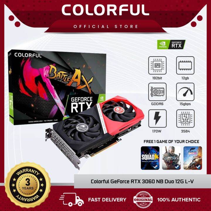 {ok}Colorful GeForce RTX 3060 NB Duo 12G L-V / iGame GeForce RTX 3060 ...