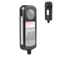 PULUZ ตัวเครื่องป้องกันกรงโลหะสำหรับ Insta360 X3โครงครอบเลนส์ซิลิโคน