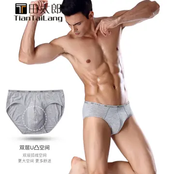 Nylon Spandex Mens Underwear Briefs Seamless Ultra-thin Ice Silk