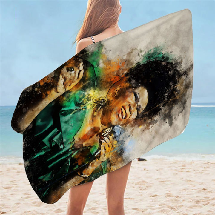 aretha-franklin-ผ้าเช็ดตัวชายหาด3d-พิมพ์ปรับแต่งได้ผ้าเช็ดตัวไมโครไฟเบอร์-summer-beach-ว่ายน้ำเสื่อโยคะ