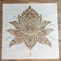 แม่พิมพ์ดอกบัวชาวพุทธงานฝีมือ Diy ขนาด30*30ซม. (เทมเพลต) สำหรับภาพวาด Stencils การ์ดกระดาษลายนูนอัลบั้มรูปอุปกรณ์สำหรับตัดสมุดภาพติดผนังผ้า