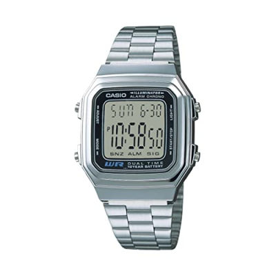 Casio Mens A178WA-1A Illuminator Stainless Steel Watch