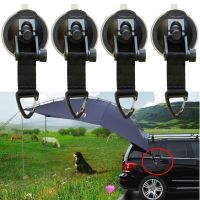 4Pcs Suction Cup Anchor Securing Hook Tie DownCamping Tarp as Car Side Awning Pool Tarps Tents Securing Hook Universal