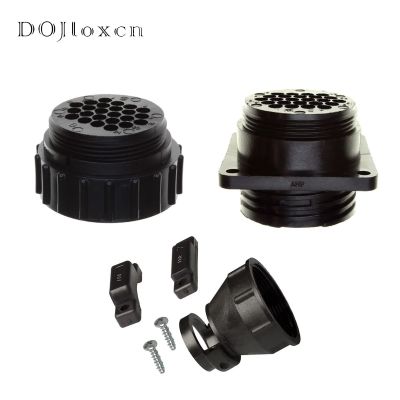 1 Set 24 Pin TE Original Product Wiring Male Female Plug Black With Flange Connector or Tail Clamp 206837-1 206838-1 206138-8 Watering Systems Garden