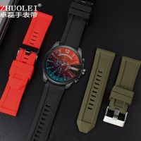 High Quality Silicone Rubber Watch Band Suitable For Diesel  Dz4318/4323/4283/7315/4427 Men Waterproof Soft Large Strap 24Mm26mm