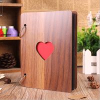 6 Inch Wood Cover Albums Handmade Loose-leaf Pasted Photo Album Personalized Baby Lovers DIY Wedding Memorial Photo Album  Photo Albums
