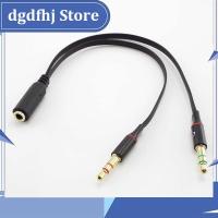 Dgdfhj Shop 3.5mm Earphone Adapter Headphone Splitter Audio Female To 2 Male Jack 3.5 Mic Y Splitter Headset To Laptop PC Aux Cable