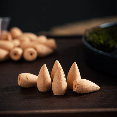 60pcs Cones Aromatherapy Tea Fragrant Smoke Tower Reflux Natural