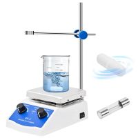 Lab Magnetic Stirrer Plate Hot Stir Mixer for Chemistry Equipment 1000Ml Capacity 100-2000 RPM Speed Resin