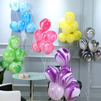 10pcs / lot 12 inch Colorful Agate Marble Latex Balloons Wedding Christmas Decoration Birthday Party Balloon Baby Shower