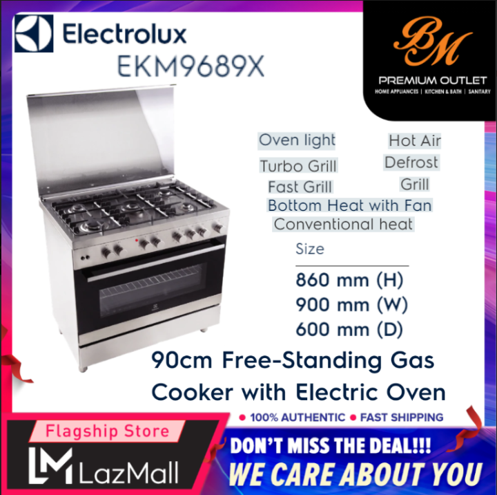 electrolux standing stove