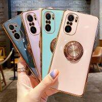 เคสมือถือชุบโลหะหรูสำหรับ Xiaomi 12T Pro 11T 11 12 Ultra Redmi Note 11 Pro 11S 10S เคสกันกระแทกที่วางแหวนแม่เหล็ก