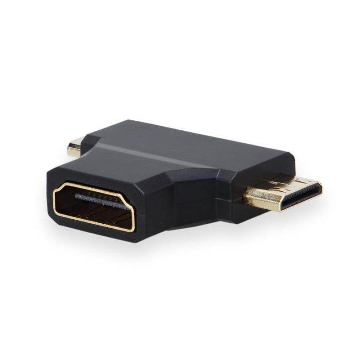 3 In 1 Hdmi To Micro/minihdmi Adapter Hd Connector Adapter Mobile Phone