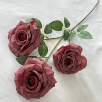 Artificial Flower Branch Silk Roses Fake Flowers Shopping Mall Restaurant Tea Table Decorations Imitation Diamond Rose Floral