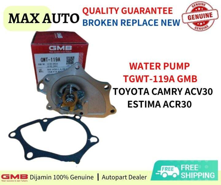 Water Pump Toyota Camry ACV30 Estima ACR30 GMB TGWT119A 1Pcs Lazada