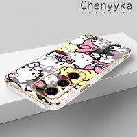 เคสปลอกสำหรับ Samsung Galaxy A14 5G M14 5G A34 5G A54 5G ลายการ์ตูน Hello Kitty Melody ใหม่บางหรูหราเคสโทรศัพท์คลุมทั้งหมดป้องกันเลนส์กล้องซิลิโคนนิ่มเคสกันกระแทก