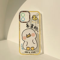 Cute Cartoon Rich Ducks Korean Phone Case For iPhone 13 Pro Max 12 11 Pro Max X Xs Max Xr 7 8 Plus Cases Soft Silicone Cover