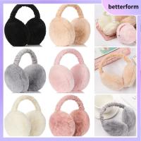 BETTERFORM สะดวกสบาย พับได้ อุ่นขึ้น ที่ครอบหู ที่ปิดหูกันหนาวผู้หญิง สีทึบ ที่ปิดหู