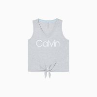 [ของแท้ 100%] Calvin Klein Performance Logo Tie-Front Tank Top