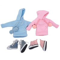 Elf Doll AccessoriesClothes Hoodies Shoes Sweatshirts Gray Fleece Hoody Childrens toys Accessories Childrens Gifts Christmas