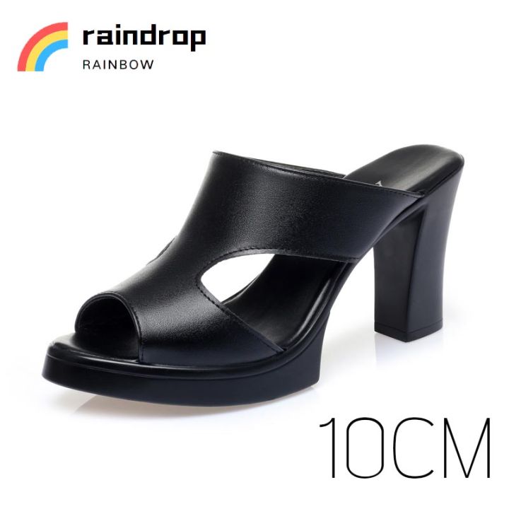 raindrop-พร้อมส่ง-รองเท้าส้นสูง-4-นิ้ว-สินค้าขายดี-สาวๆไม่ควรพลาดคะ-รองเท้าแตะส้นสูง-ขนาด-36-40