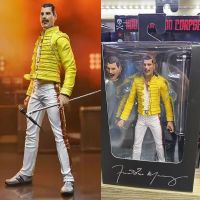 Original Live At Dley Stadium Queen Freddie Mercury Action Figure ตุ๊กตาของเล่นสะสม Birthday