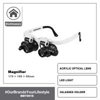 iBestMeasure 8x 15x 23x Head Mounted Glasses Magnifier With LED Light Magnifying Glass led lupa For Watchmaker Jewelry Optical Len Glass Magnifier Lou