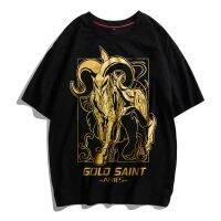 เสื้อยืดคุณภาพดี 【2022New】แขนสั้น Saint Seiya เสื้อยืดแขนสั้น 2022 ฤดูร้อนใหม่สิบสองกลุ่มดาวน้ำผ้าฝ้ายนักเรียนชายและหญิงครึ่งแขนเสื้อ