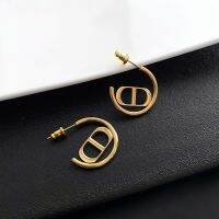 [COD] Gold pig nose earrings foreign style French niche womens 2023 new trendy high-end