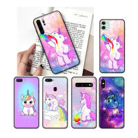 NO185 Cute Unicorn Protective เคสโทรศัพท์ หรับ Samsung A72 A02S A02 2 A52 A03 A33 A12 A32 M02 A42 A73 A03S A53 A22 A13 Quantum Core ซิลิโคน ปก