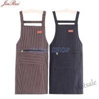 【hot sale】▣ D13 Big sales Cotton Apron Bib Waterproof Oil-Proof Wipe hands House hold Kitchen Hand-Erasable No Sleeve Apron