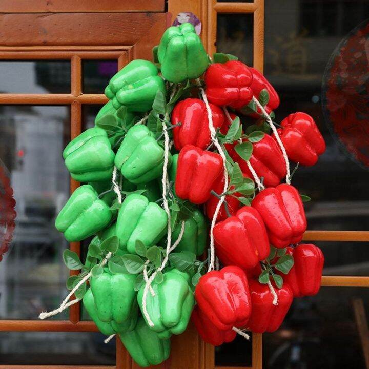 red-pepper-string-pendant-onion-garlic-fake-vegetables-simulation-food-artificial-vegetables-photography-props