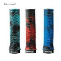 Deemount Bicycle Handlebar Grips TPR Anti-Skid MTB Road Bike Handle End Grips Shockproof With Aluminum Lock Ring Handlebars