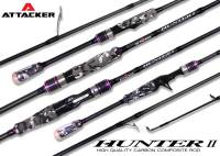 คันเบ็ต ตกปลา ATTACKER รุ่น HUNTER 2 มีทั้งสปินและเบท คาร์บอนคุณภาพสูง (Wt.8-15lb//10-17lb)