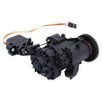 1 PCS 2 Speed Transmission Gearbox with Internal Gears and Servo Black for 1/10 RC Crawler TRAXXAS TRX4 TRX6 Upgrade Parts