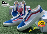 (Full Boxset) รองเท้าDoraemon x แวนส์ OG Old Skool LX White Blue Red sie: 36-44EU (พร้อมกล่อง) รองเท้าผ้าใบชายหญิง รองเท้าแฟชั่น รองเท้าลำลอง รองเท้าสเก็ตบอร์ด (ตรงปก100%) [KI01]