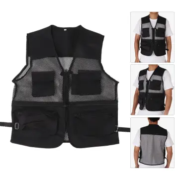 Fishing Vest Breathable Fishing Travel Mesh Vest With Zipper