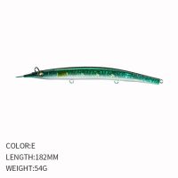 1 Large Mino Bait 18cm Hard Bait Sea Fishing For Tuna Carrying Hook 8 Color Noise Hard Tuna 60g Sunken Pencil Bait Luya BaitLures Baits