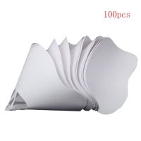 50100pcs Funnel Paper 3D Printer Accessories White Thicken Filter Photocuring Consumable Resin Disposable X6HA